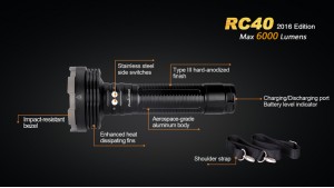 Fenix RC40 - 6000 Lumeni - 730 Metri - Editie 2016
